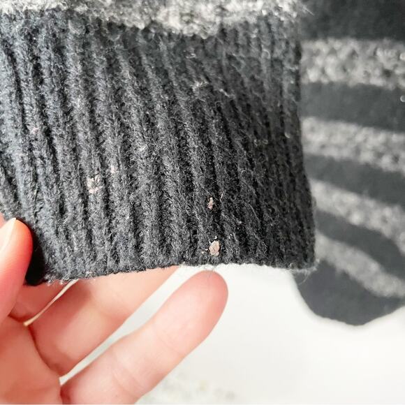 Hinge Sweater Dress Small Black Gray - Picture 3 of 5